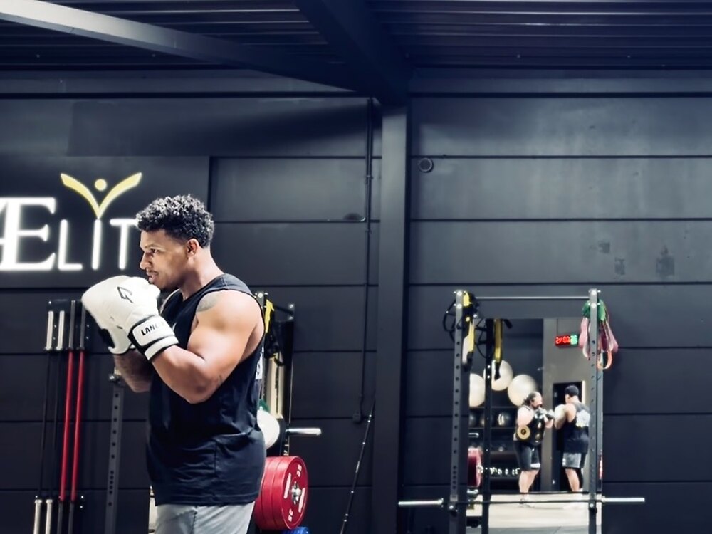Séance de boxe en salle